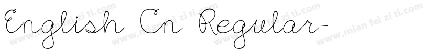 English Cn Regular字体转换